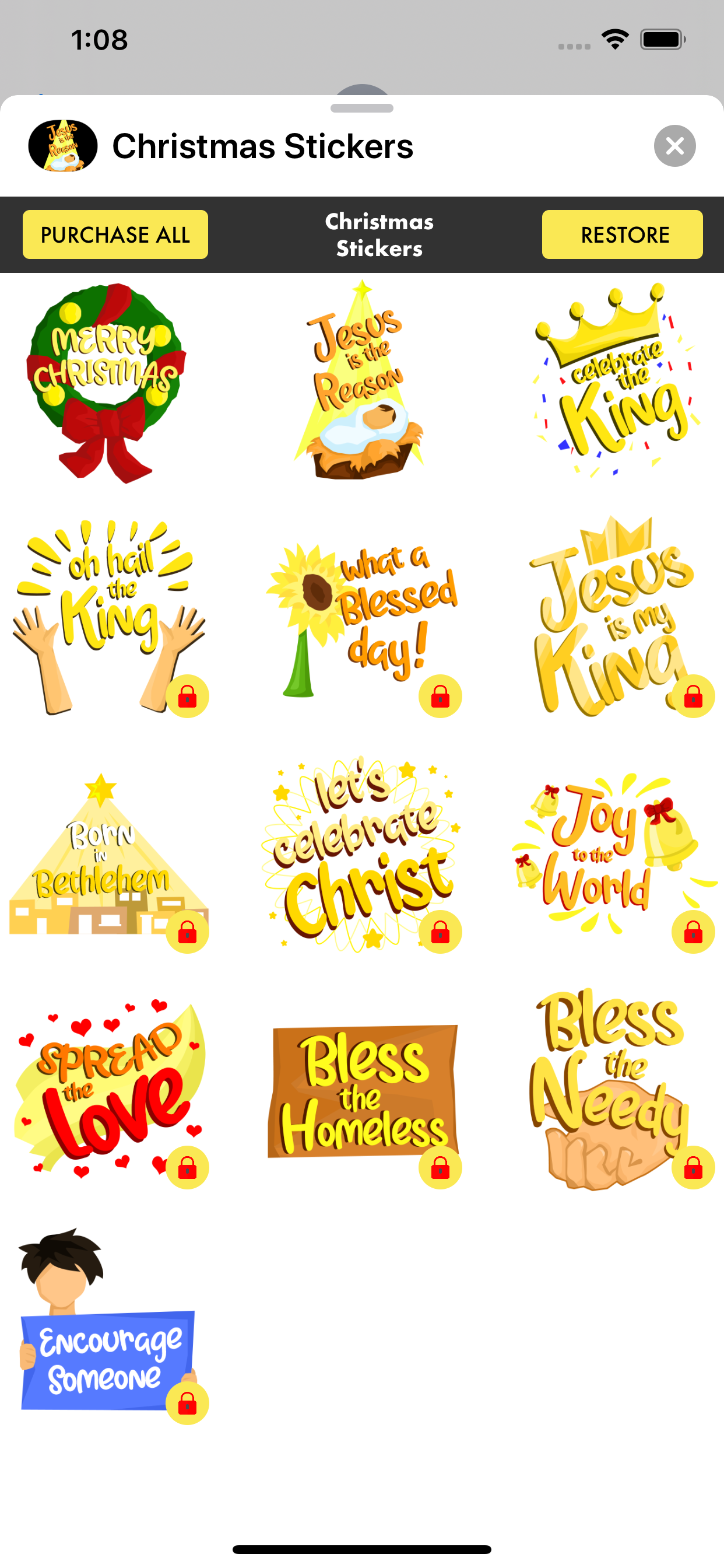 Christmas Stickers ·