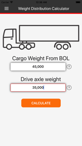 Semi-Truck Weight Distribution screenshot