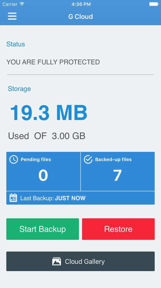 #1. G Cloud Backup (iOS) Podle: Genie9 LTD