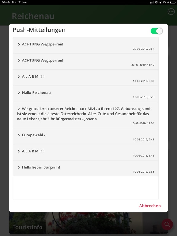 Reichenau an der Rax CityApp iPad screenshot 6 - Travel app
