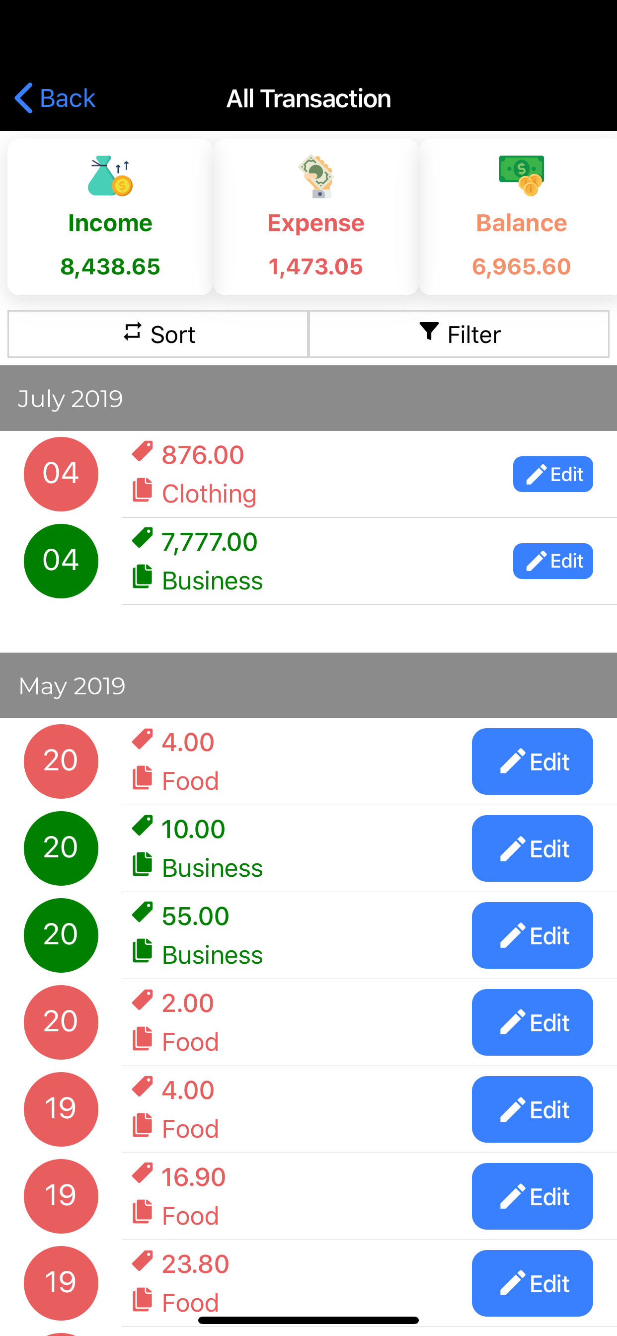 Expense Manager, Money Manager