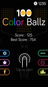 100 Color Ballz Single Tap screenshot