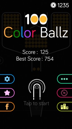100 Color Ballz Single Tap screenshot 5