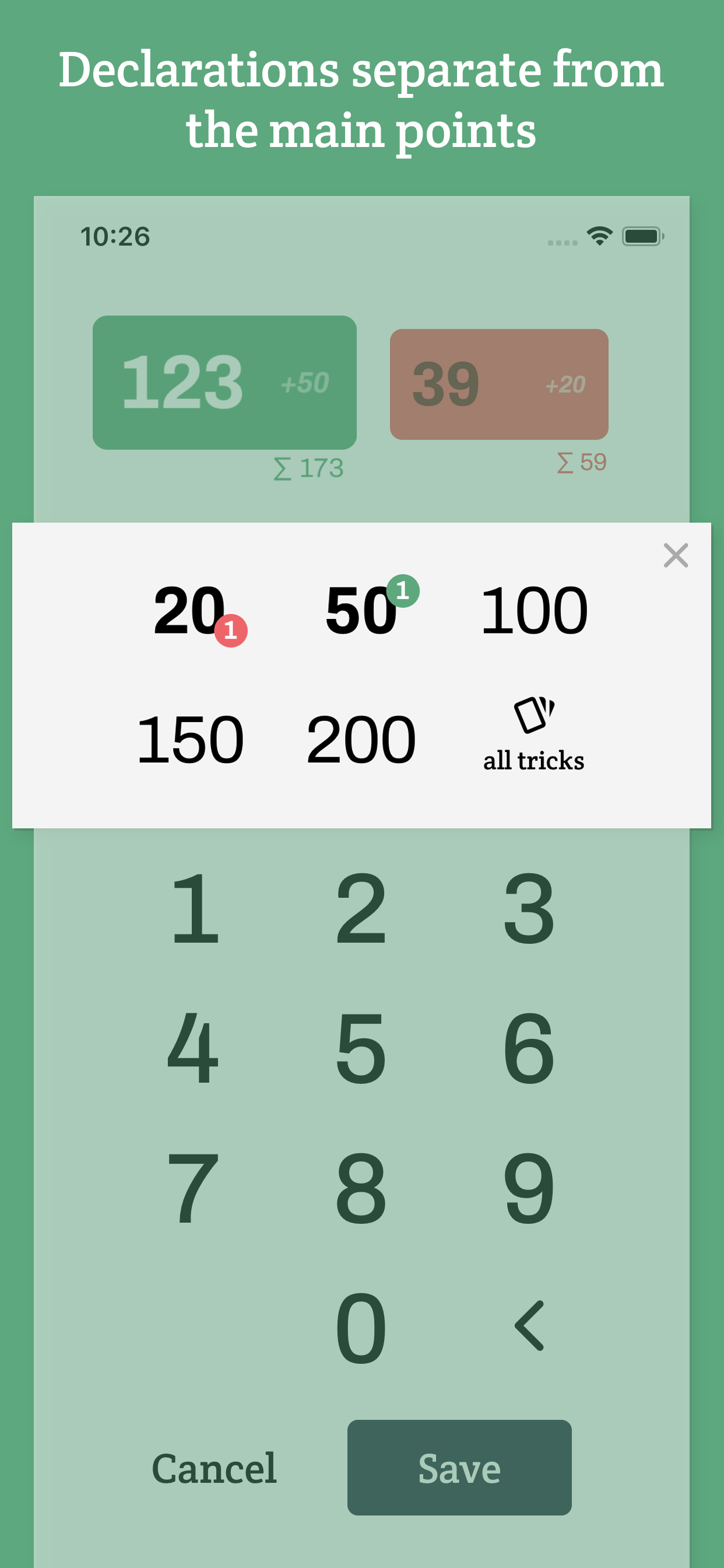 Bela Blok Pro: Belote Tracker