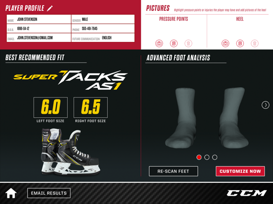 CCM 3D Fit Scanner iPad screenshot