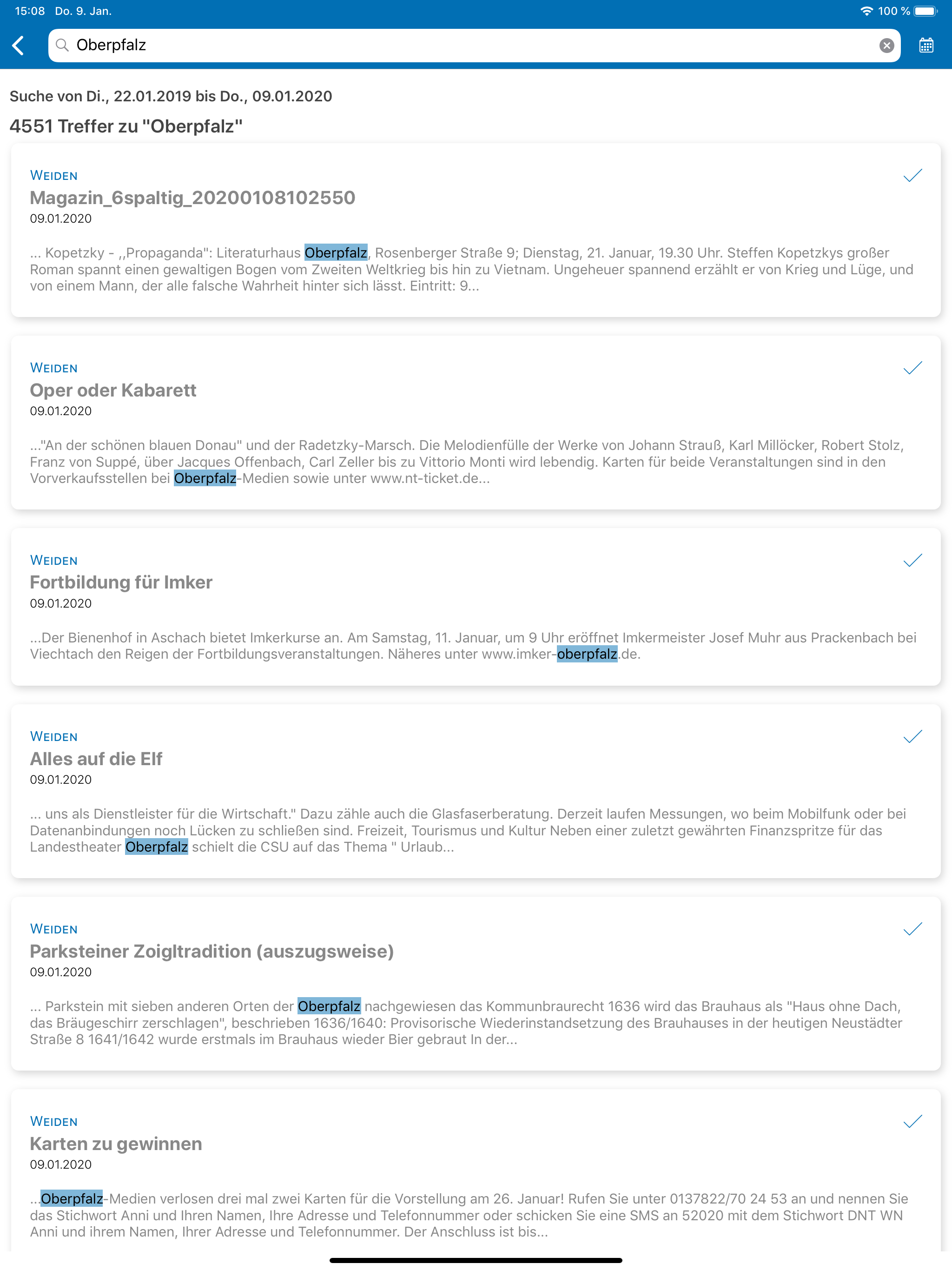 Oberpfalz Medien E-Paper screenshot 13