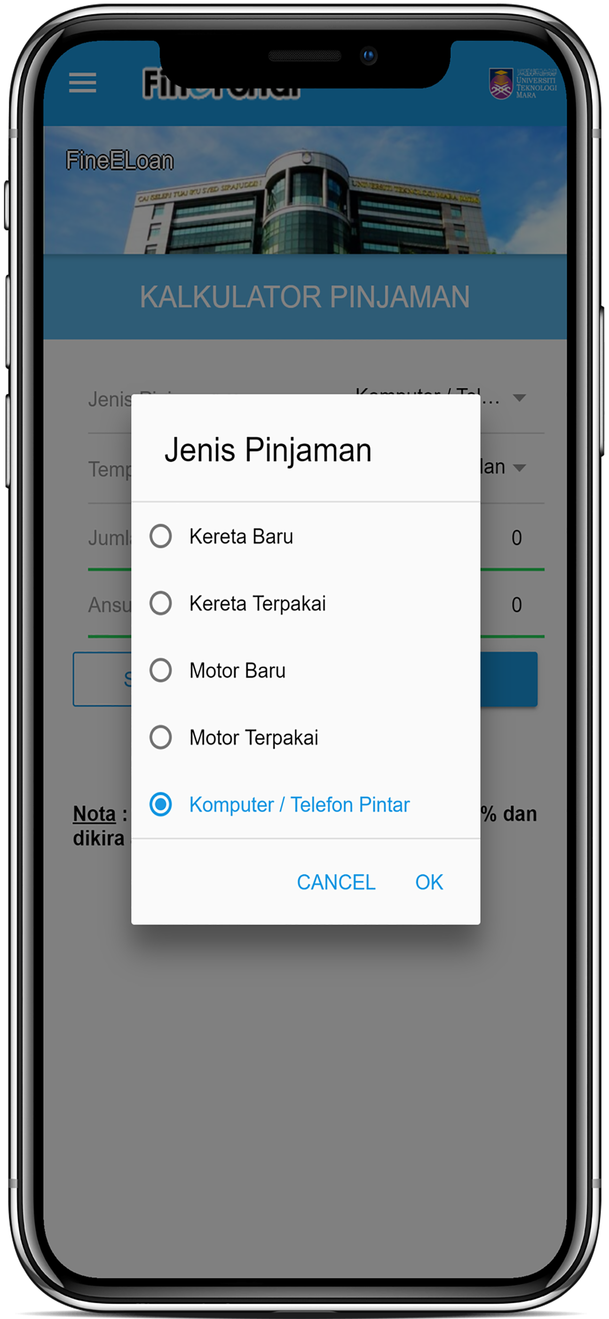 FinEMobile UiTM
