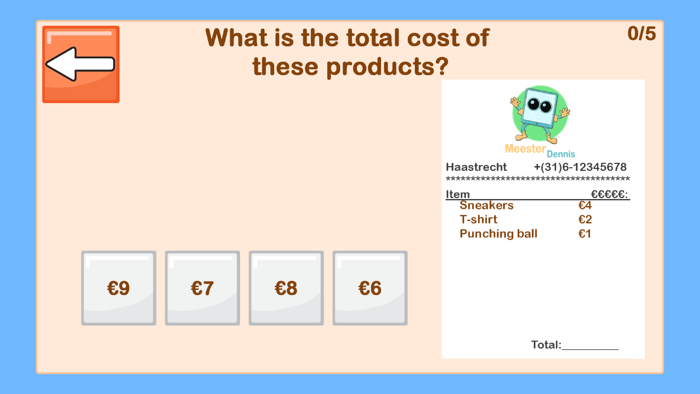Calculating money Small