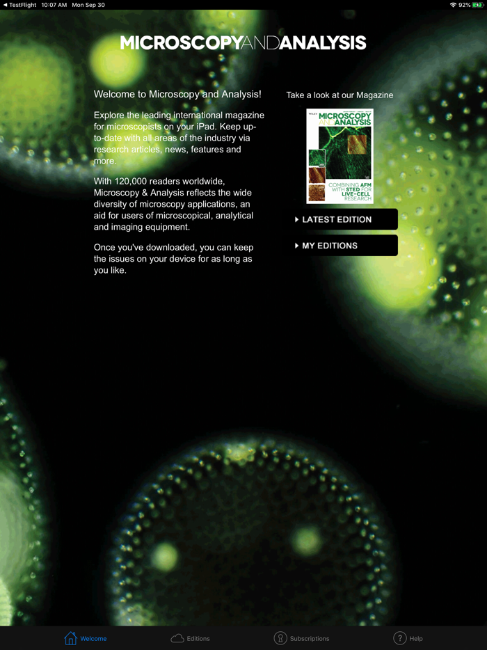 Microscopy and Analysis Magazine