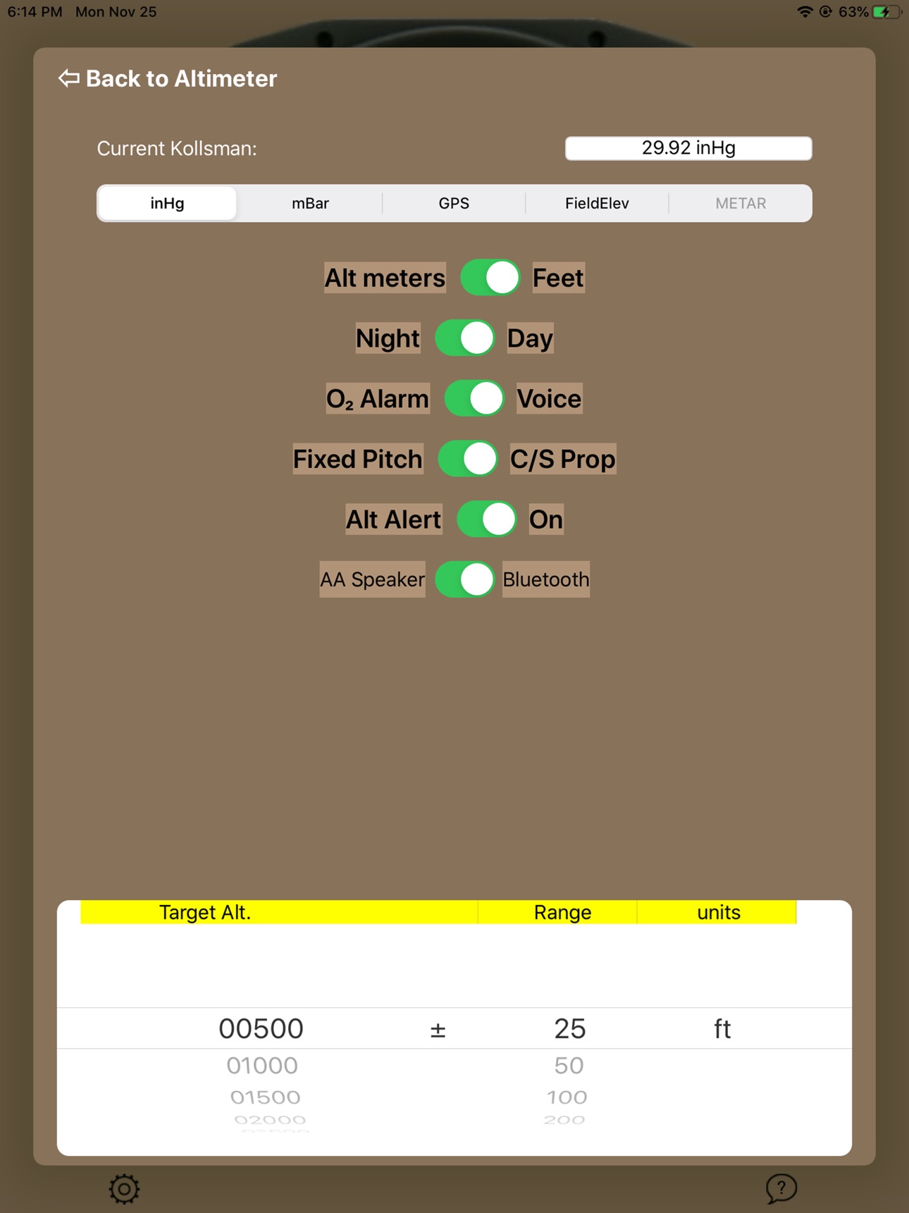 Screenshot 10 of avAltimeter