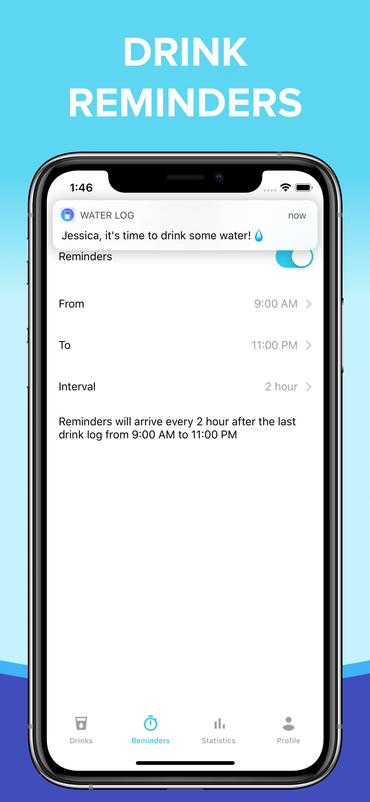 Water Log: hydration reminder screenshot 4