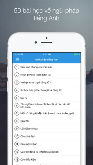 Ngữ pháp tiếng Anh - Grammar screenshot 1