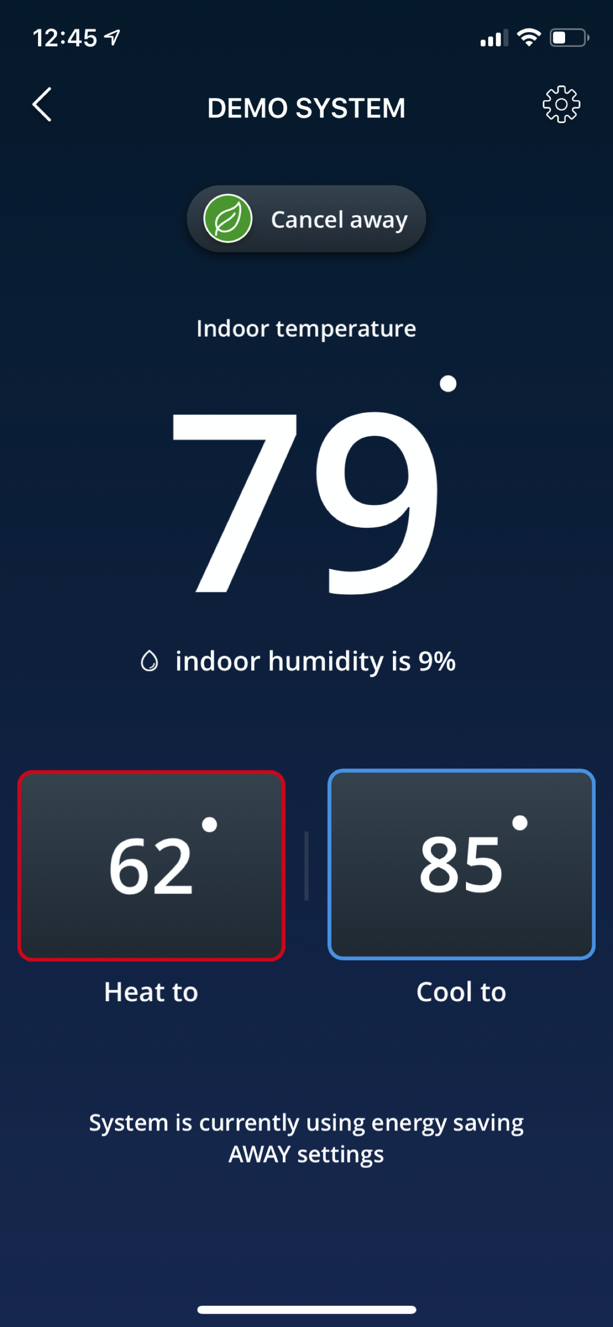 Lennox iComfort Wi-Fi screenshot 4