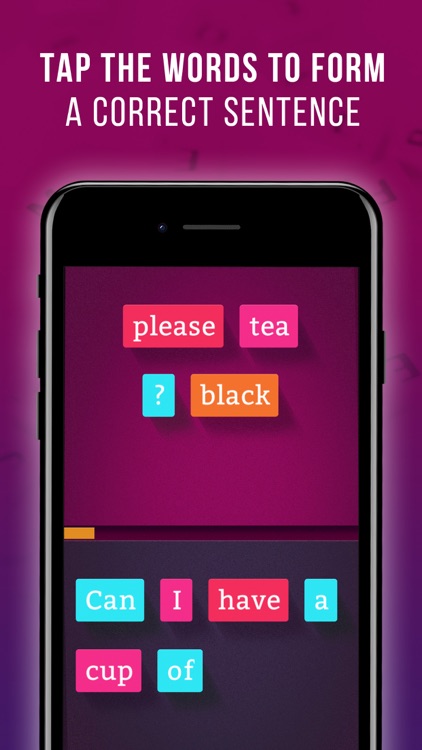 English Sentence Builder Game screenshot-0