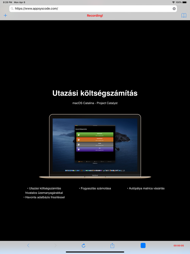 ‎Web Page Screen Recorder Screenshot