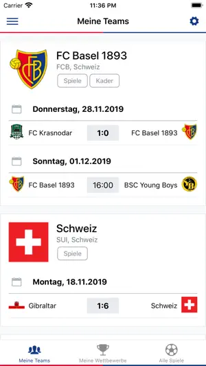 Rotblau – FC Basel App screenshot 2