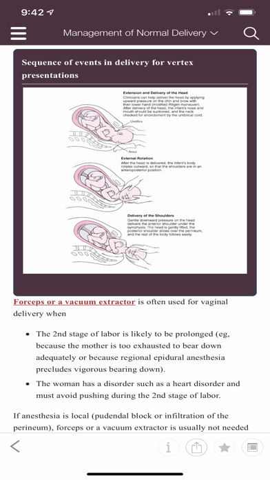 MSD Manual Guide to Obstetrics screenshot 4