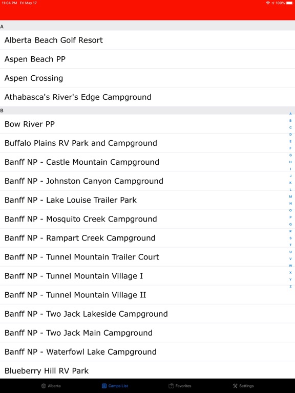 Screenshot #6 pour Alberta – Campgrounds RV Parks