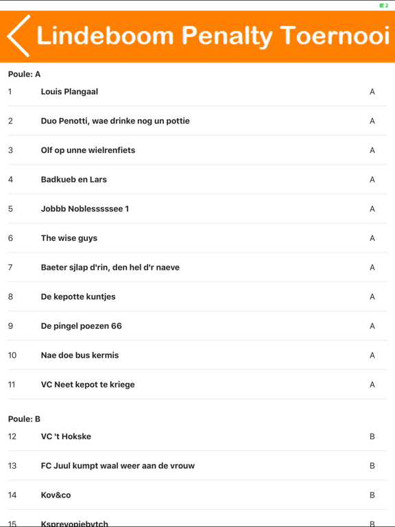 Screenshot #6 pour Lindeboom Penalty Toernooi