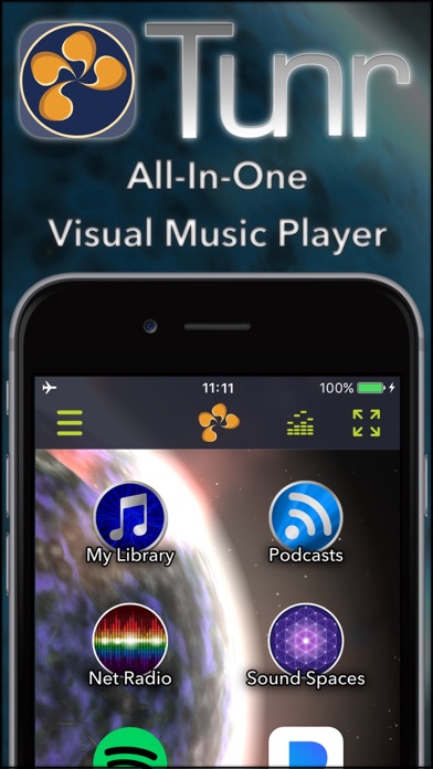 How to cancel & delete Tunr - Music Player Visualizer from iphone & ipad 1