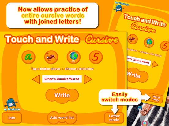 Cursive Touch and Write iPad screenshot
