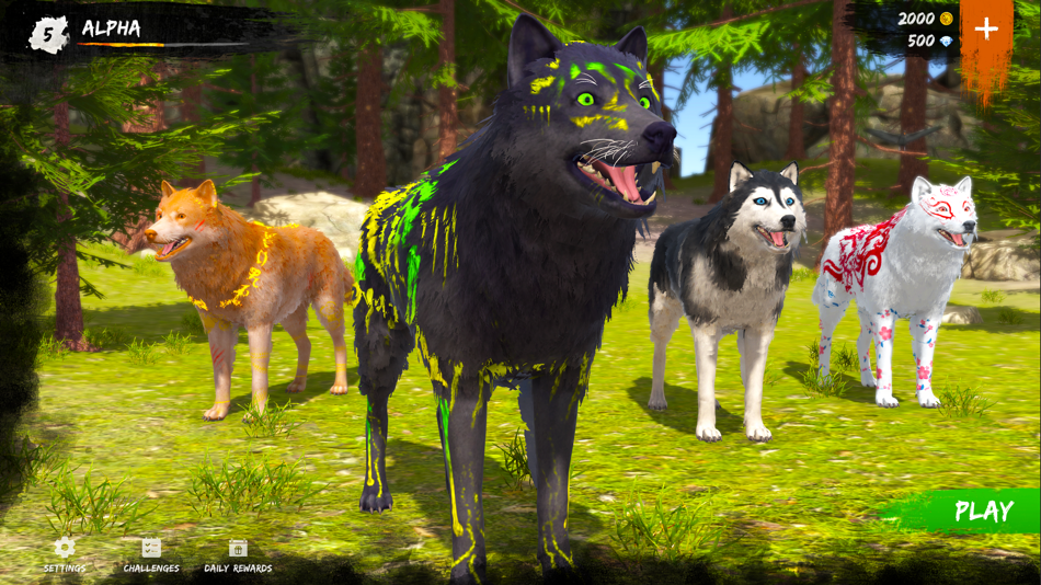 #4. The Alpha: Wolf RPG Simulator (iOS) 由: Dumitru Ene