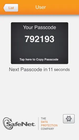 SafeNet MobilePASS screenshot 1