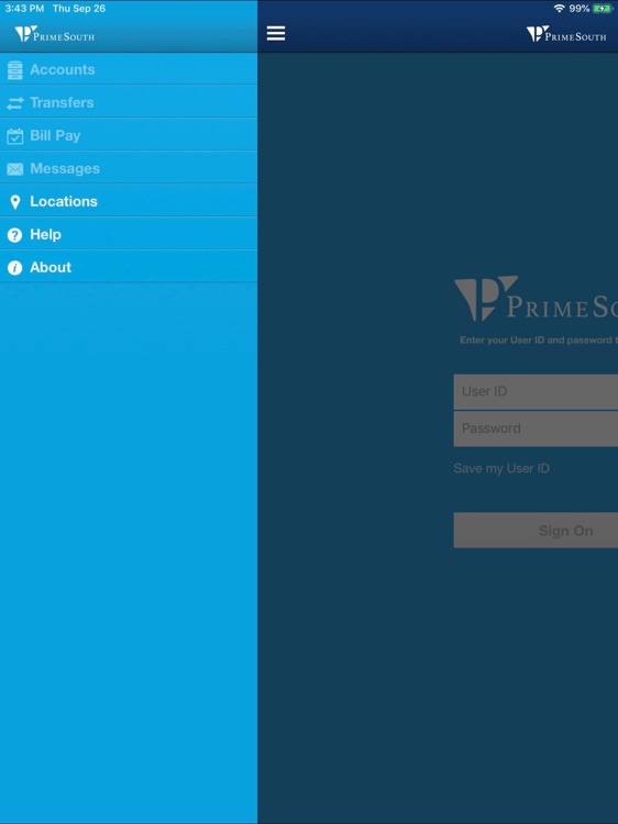 PrimeSouth Bank GA Biz Tablet by PrimeSouth Bank