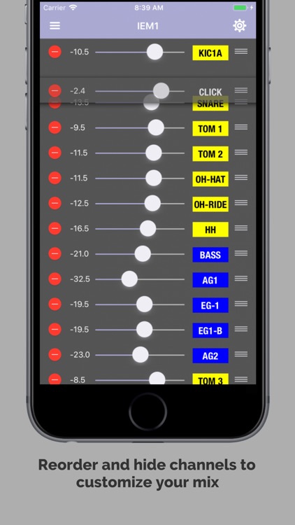 gldMix: Personal Monitor Mixer