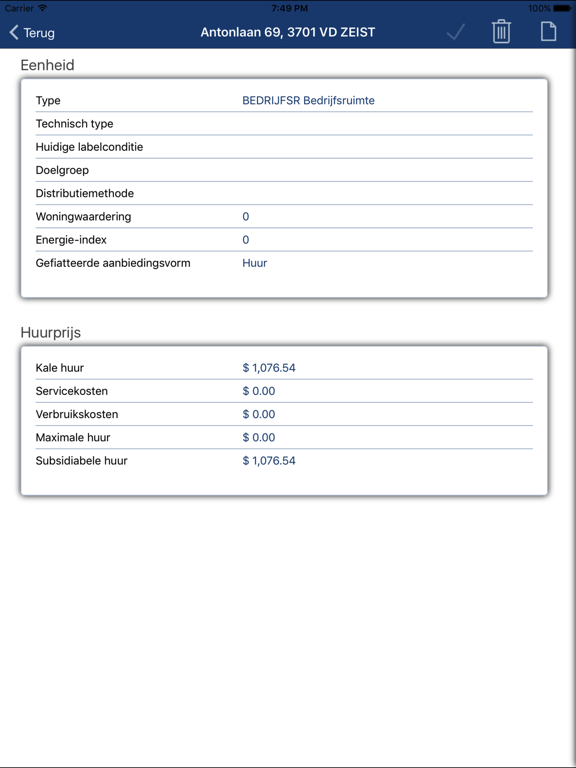 Screenshot #6 pour VerhuurApp R17