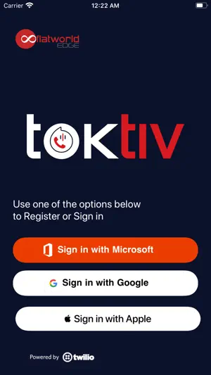 Toktiv – Twilio Calls and SMS screenshot 1