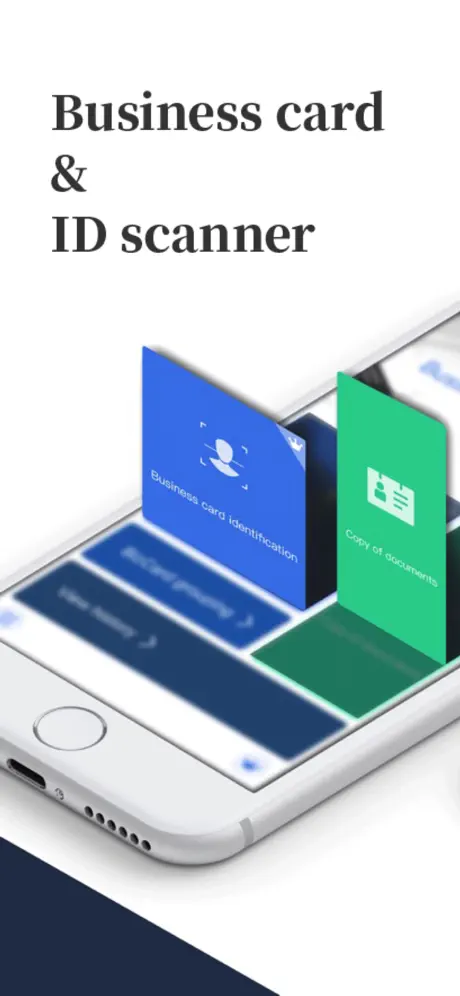 business card scanner & holder