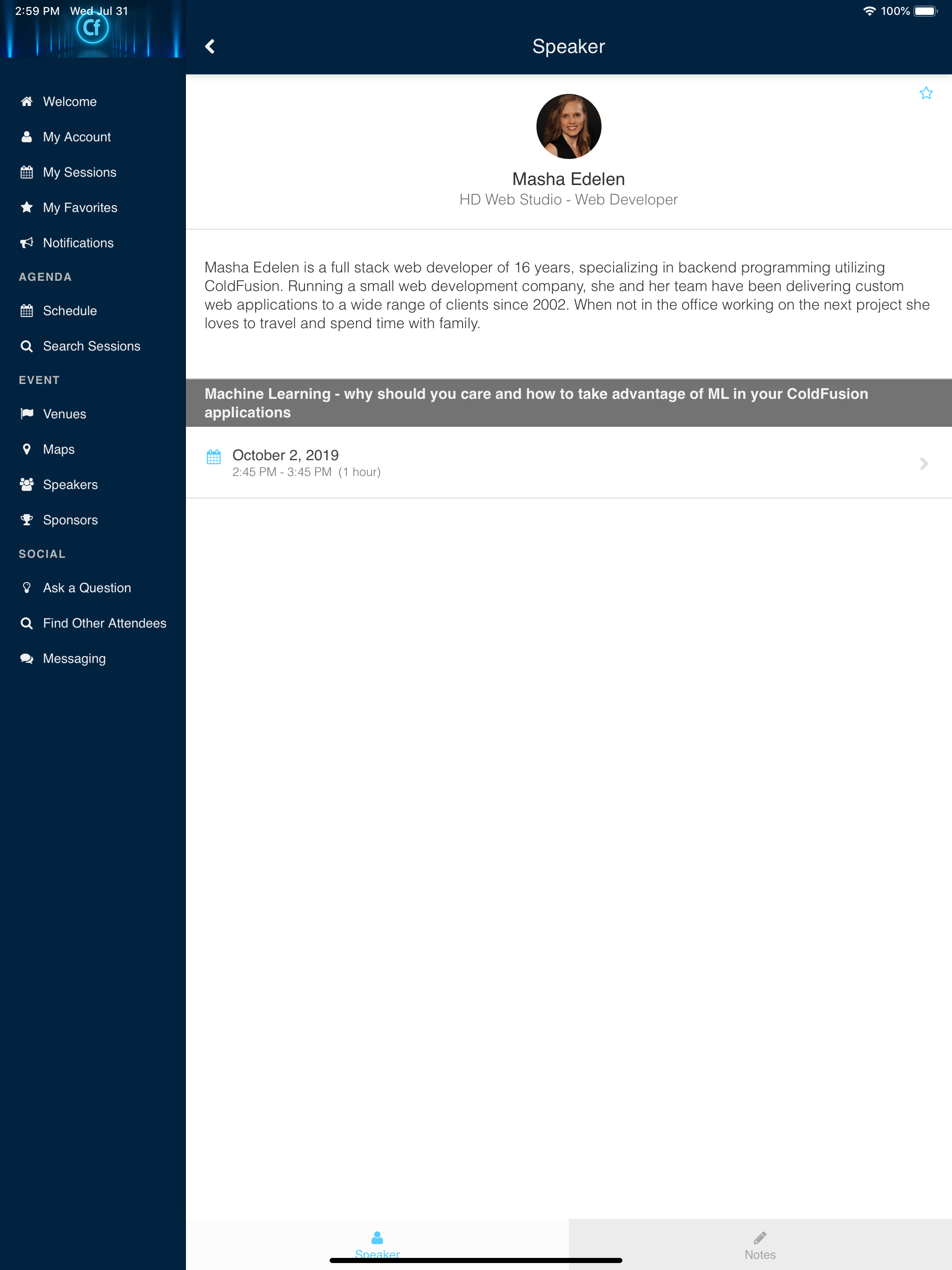 Adobe ColdFusion Summit 2019 screenshot 10
