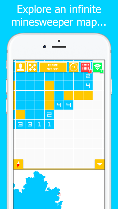 A Few Billion Square Tiles, a MineSweeper MMO screenshot 1