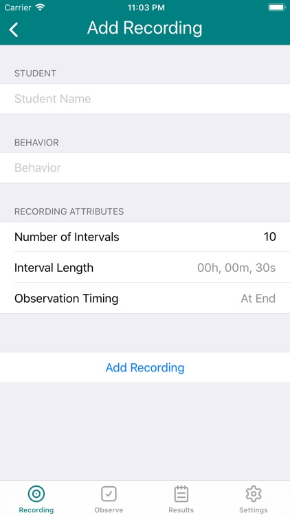 Intervals ABA