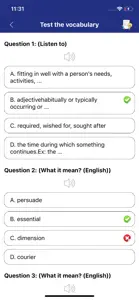 Test Your Vocabulary for TOEFL screenshot #7 for iPhone