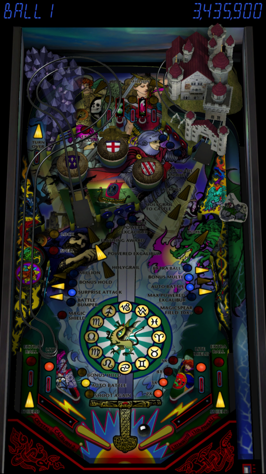 #2. Pinball Crystal Caliburn II (iOS) 由: LittleWing