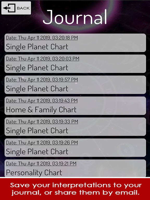 Starspeak Astrology Oracle iPad screenshot 5 - Lifestyle app