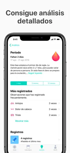 Screenshot 5 Calendario Menstrual - Cycles iphone