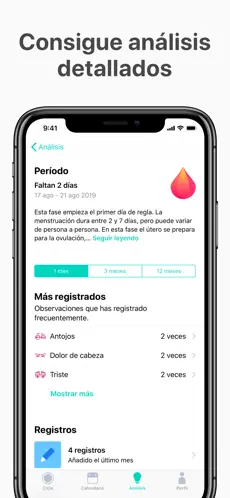 Captura de Pantalla 5 Calendario Menstrual - Cycles iphone