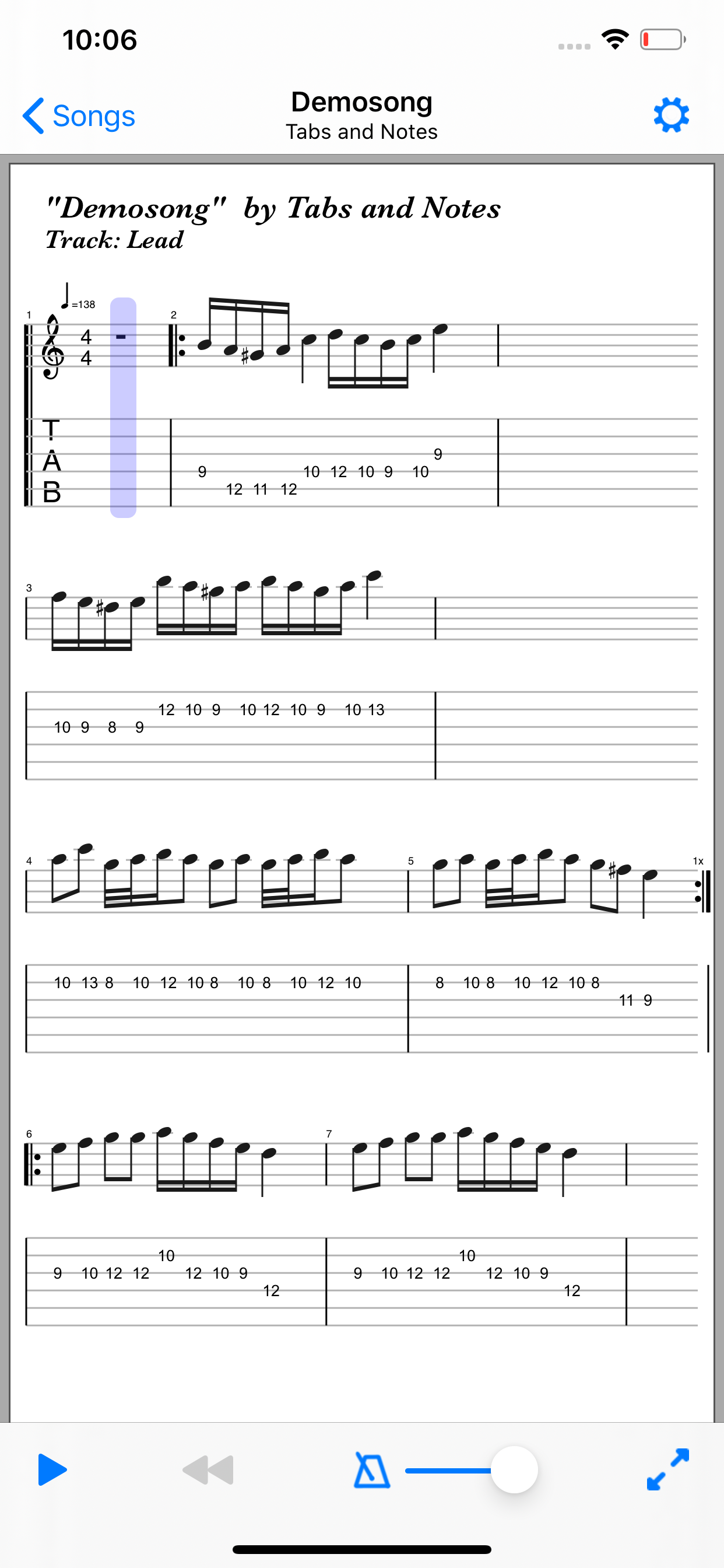 Tabs & Notes