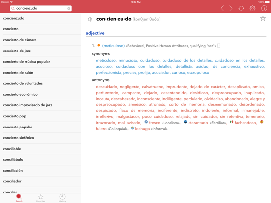 Screenshot #5 pour Spanish Thesaurus