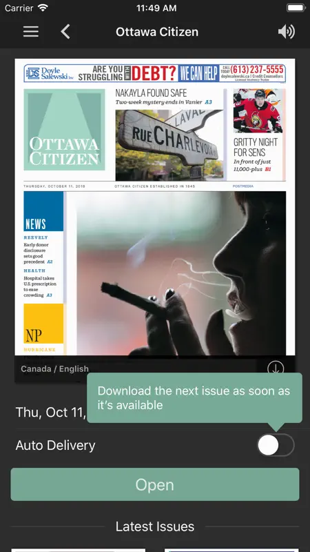 Ottawa Citizen ePaper screenshot 2 of 4