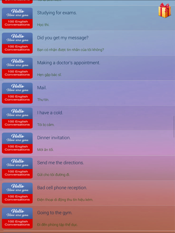 Học tiếng Anh qua hội thoại 99 iPad screenshot