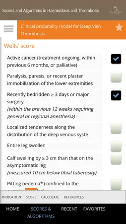 Haemoscore screenshot 2