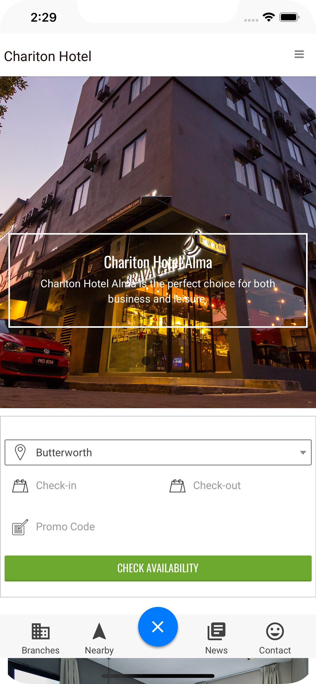 Chariton Hotel Group - Booking