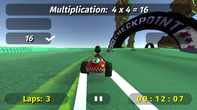 Screenshot #2 pour Math Racing 2 Pro