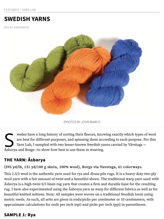 Handwoven iPad screenshot 6 - Magazines & Newspapers app