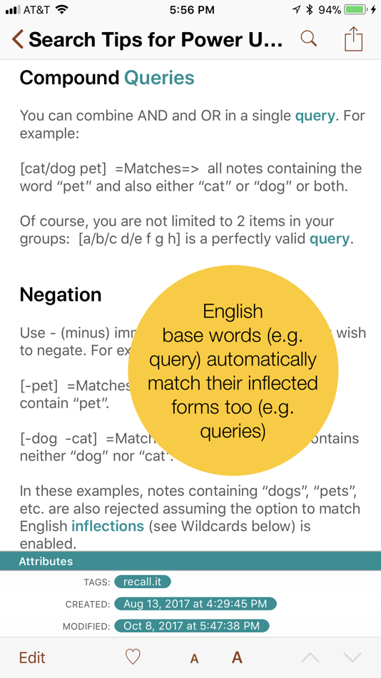 #4. Recall-It Notes (iOS) Podle: Robert Lucas