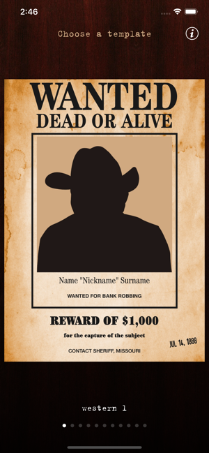 ‎Wanted Poster Pro Capture d'écran